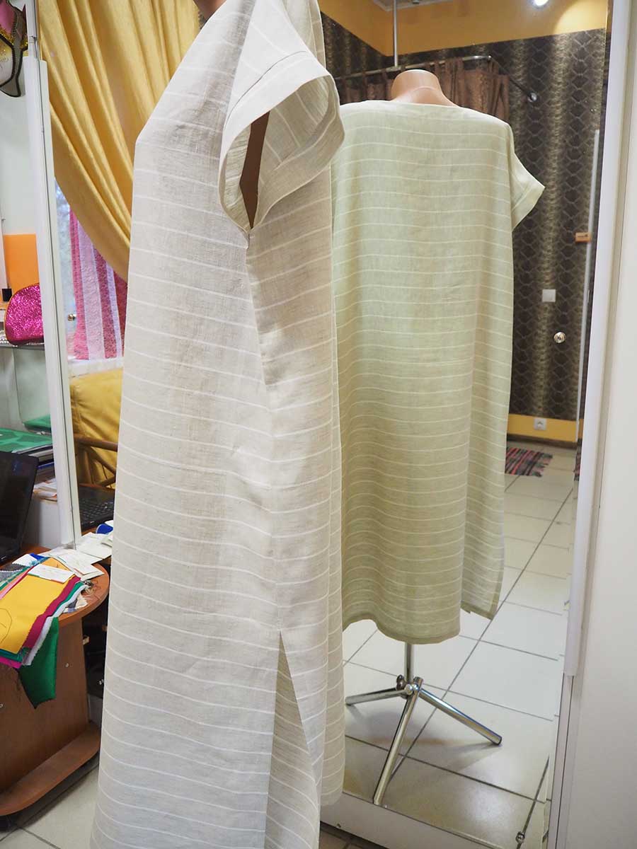 Платье – туника из 100%-ной льняной ткани