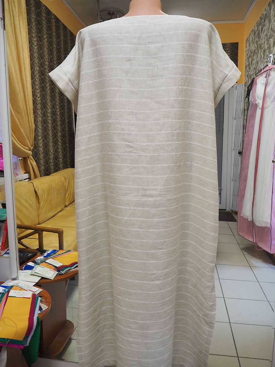Платье – туника из 100%-ной льняной ткани