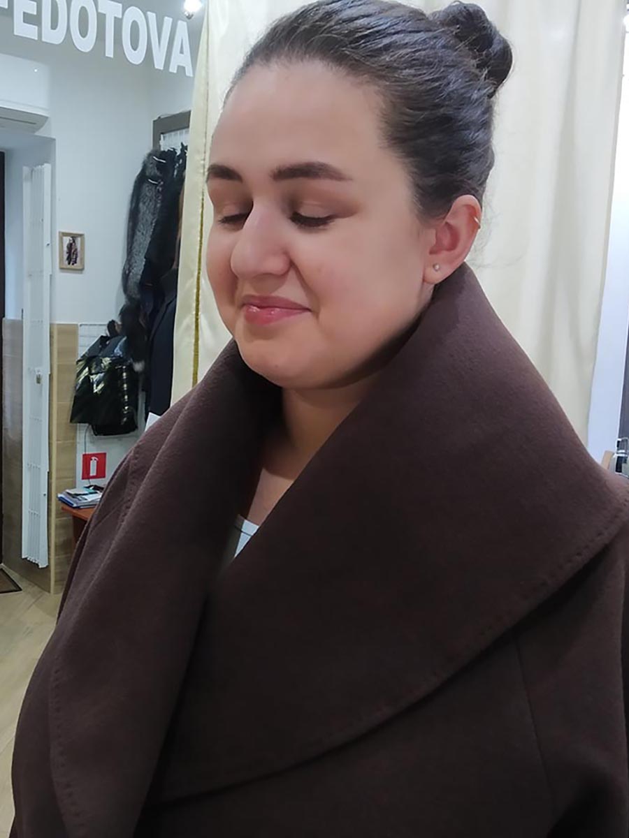 Кашемировое пальто в стиле кэжуал