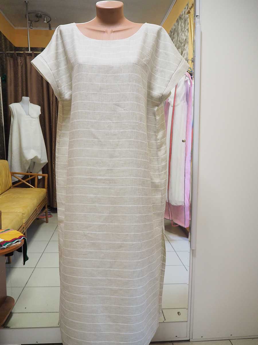 Платье – туника из льняной ткани